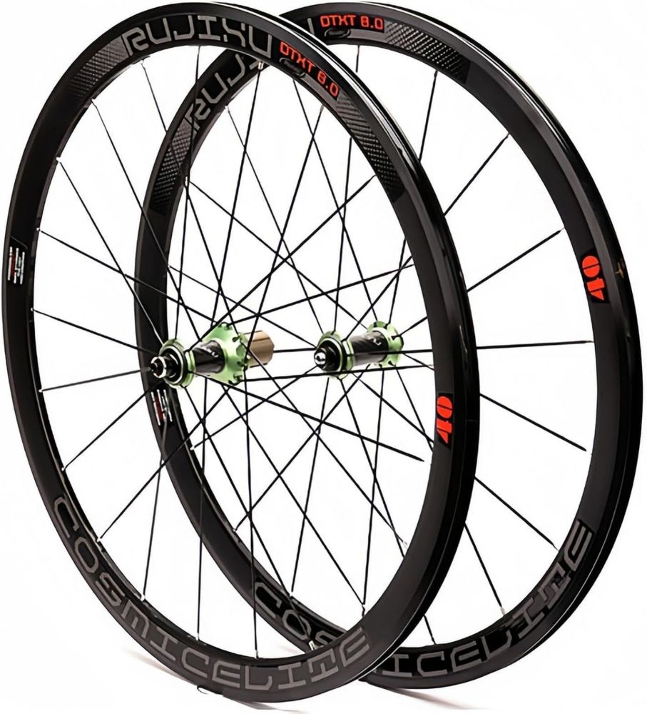 Ruote da Corsa 700C con Cerchi Doppia Parete e Mozzo Carbonio