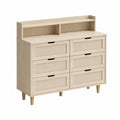 Cassettiera in Legno con 6 Cassetti Beige