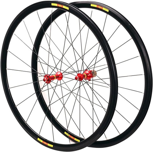 Set Ruote Bici da Corsa 700c con Cerchio in Lega Doppia Parete, Freno C/V, 8-11 Velocità, 1560g