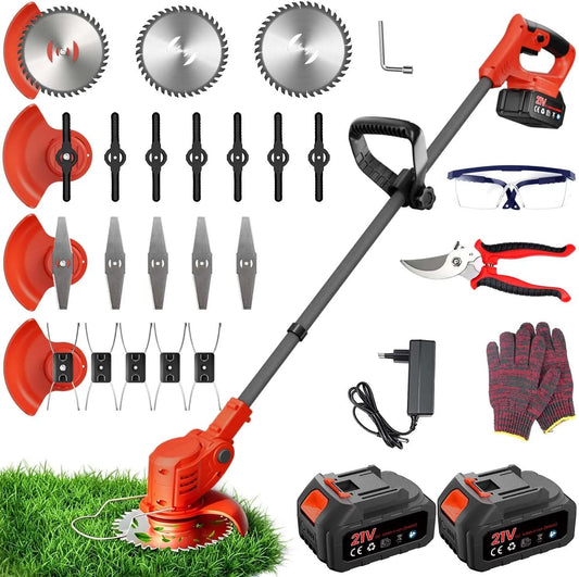 Tagliabordi: a batteria, pieghevole, regolabile, 4.0AH, 850W, per la cura del giardino