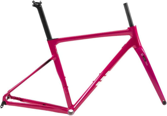 Telaio bici da corsa in alluminio con forcella carbonio, freno a disco e cablaggio interno
