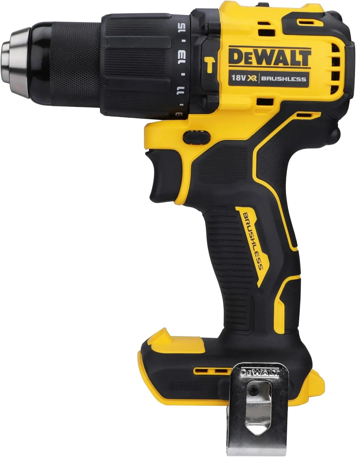 DeWalt DCD709N-XJ Trapano a percussione per forare muratura e svolgere lavori di montaggio – 18 V, 65 Nm