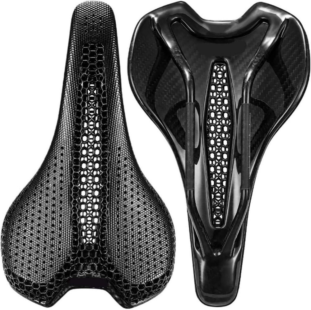 Sella Bicicletta Carbonio 3D 175g per Ciclismo Strada e Triathlon