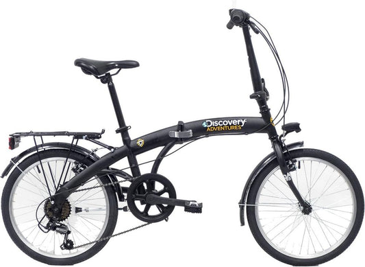 Bicicletta Pieghevole Unisex 20'' Nero Opaco Leggera