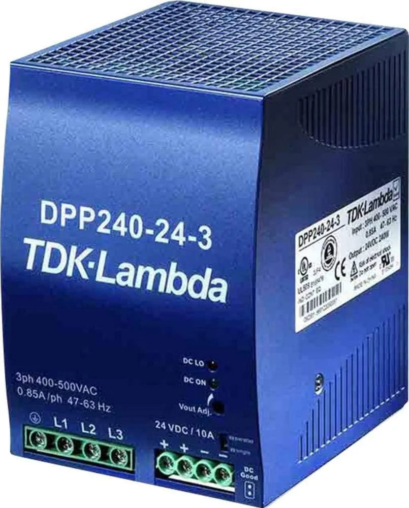 TDK-Lambda DPP240-24-1 Alimentatore per guida DIN e alimentatore switching, 240 W, 10 A