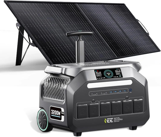 Portatile P3200 Power station portatile e generatore solare, 2048Wh, alimentazione solare, controllo tramite app, 3200W, 400W, per campeggio e camper