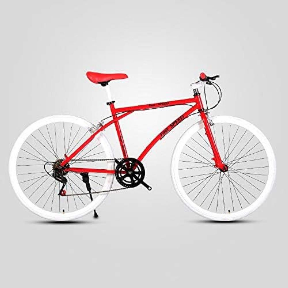 Bicicletta Stradale 26 Pollici in Acciaio, 24 Velocità, Uomo e Donna, Freni a Disco Doppi