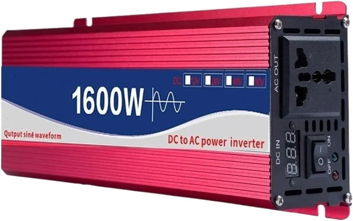 DC12V/24 Inverter CC-CA e convertitore di tensione, alimentazione solare, 1600 W, 2200 W, 3000 W, 1600W, onda sinusoidale pura