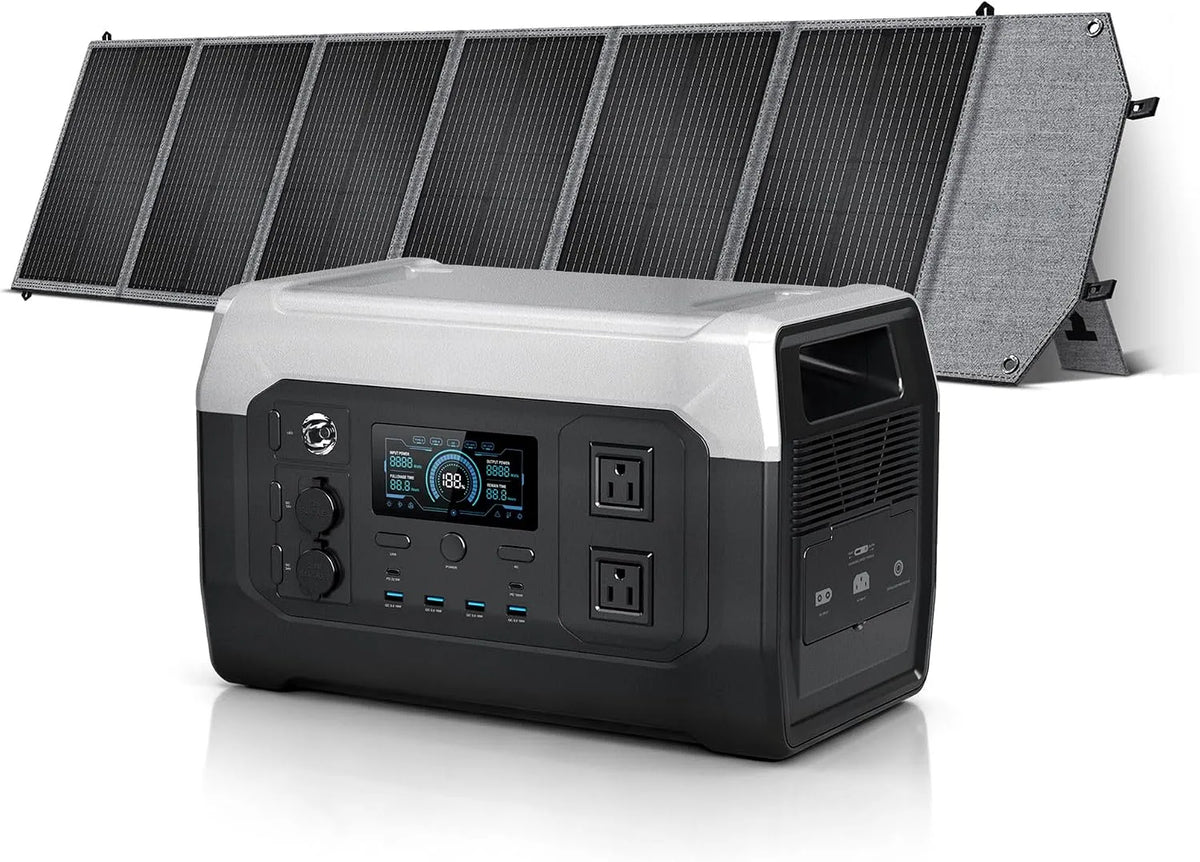 XP1000 Power station portatile e generatore solare, 200 W, per campeggio e camper, alimentazione solare, ricarica rapida