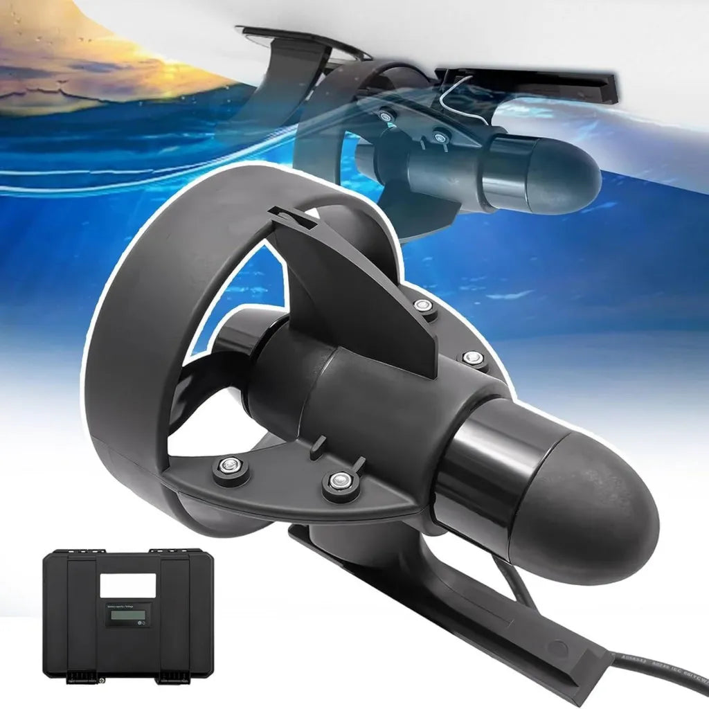Kit di propulsione elettrica per tavola da surf e kayak, motore a getto ricaricabile da 12V, 216W e 288W, pinna elettrica