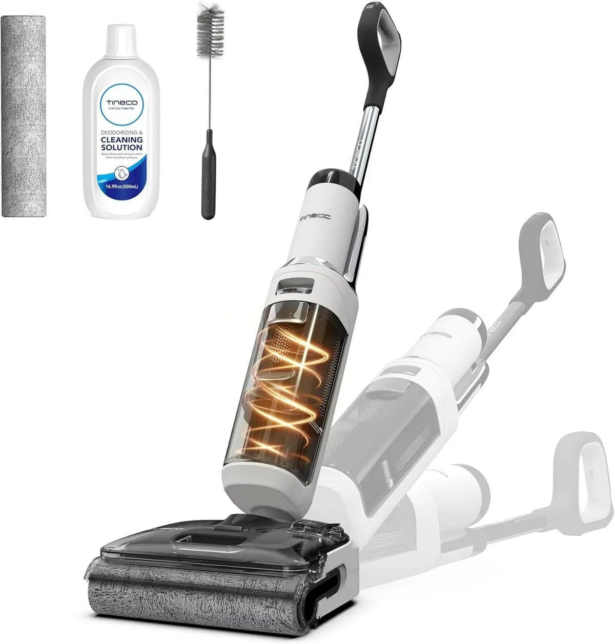 Tineco S6 Aspirapolvere Secco/Umido, Rotazione 180°, Design Compatto, Asciugatura Veloce 70°C