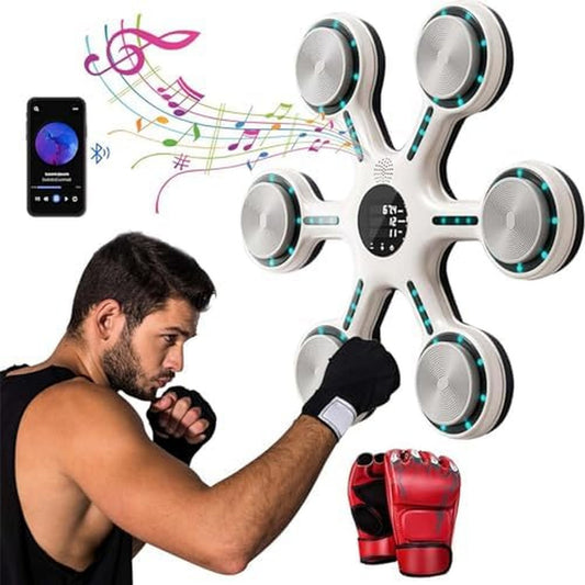 Macchina da boxe musicale - con guantoni da boxe, connettività Bluetooth, uso domestico