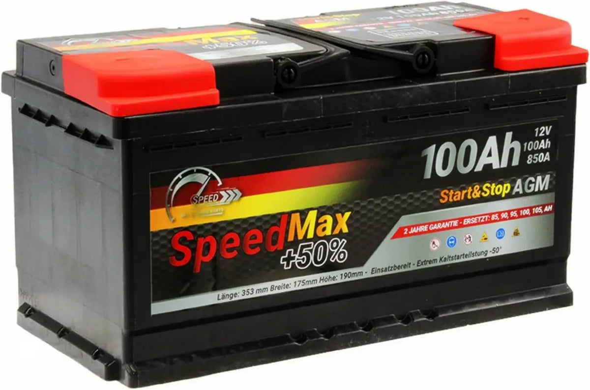Batteria AGM 100Ah 850A 12V per Sistemi Start&Stop