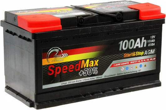 Batteria AGM 100Ah 850A 12V per Sistemi Start&Stop