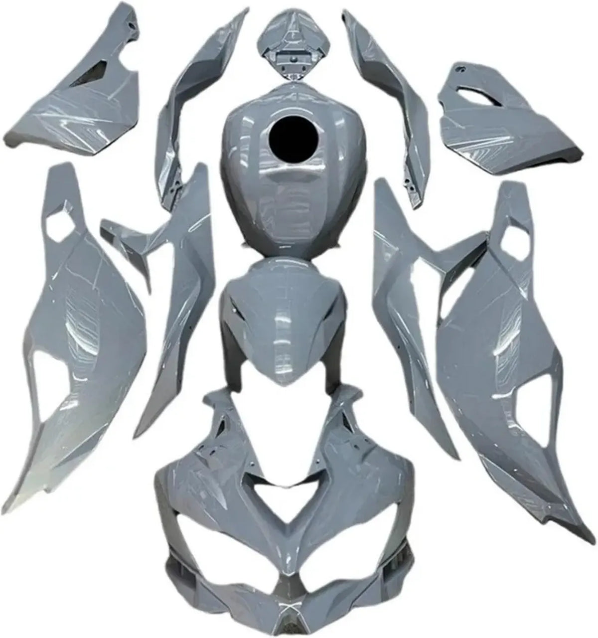 Kit Carenatura Laterale per Moto ZX4R ZX4RR 2023-2025 - Accessori Verniciati di Alta Qualità