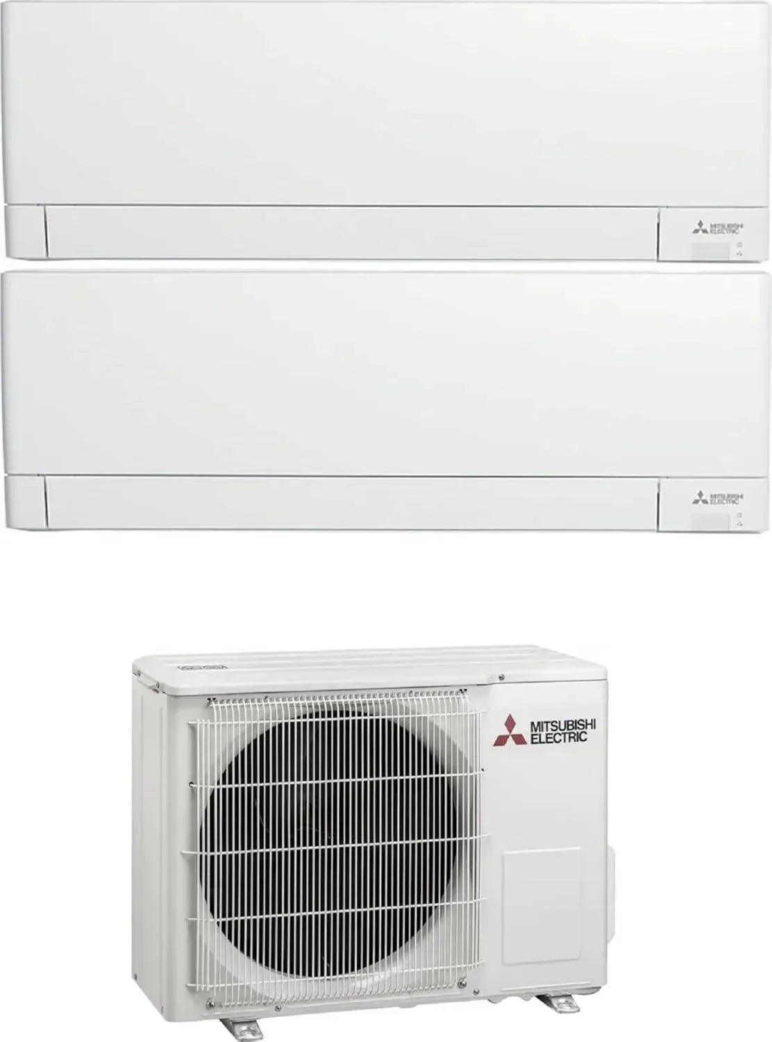 Mitsubishi Climatizzatore Dual Split 9000 + 12000 BTU, Inverter, Classe A+++