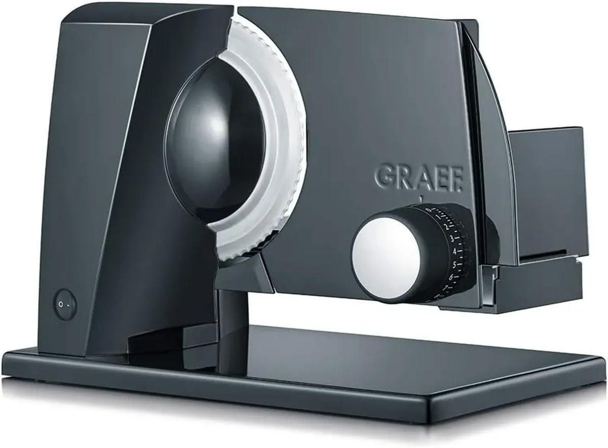 Affettatrice Elettrica Graef SKS110, Alluminio Resistente, Colore Nero