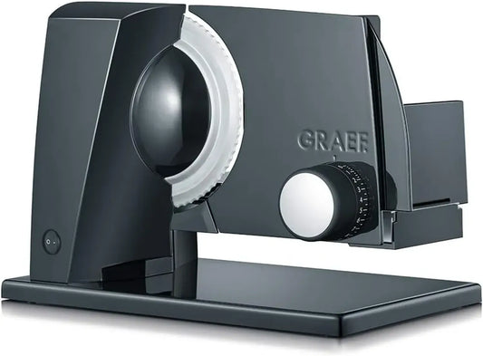 Affettatrice Elettrica Graef SKS110, Alluminio Resistente, Colore Nero