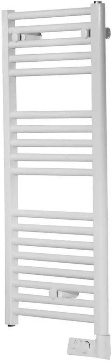 Termoarredo Scaldasalviette Elettrico Bianco 18 Barre con Termostato, 500W, 92x48 cm