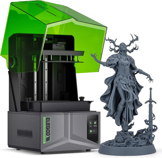 Stampante 3D in Resina ELEGOO Saturn 4 12K, Livellamento Automatico, Schermo LCD Mono 10', Sensore Intelligente, Lente di Collimazione COB+Fresnel, Dimensioni di Stampa 219x123.4x220 mm