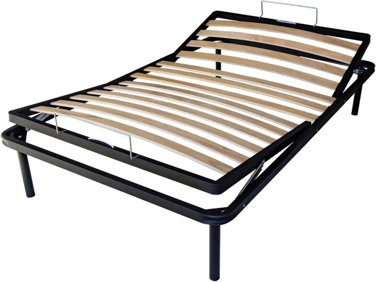 Struttura Letto 120x190 con Alzatesta e Alzapiedi Manuali