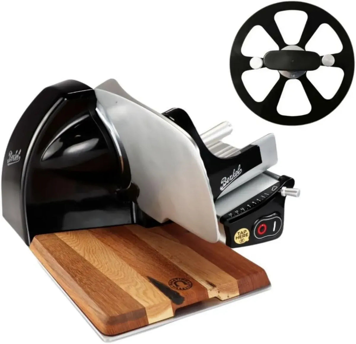 Berkel Home Line 250 Affettatrice Premium Nero Modello 2021 con Panno e Tagliere in Omaggio