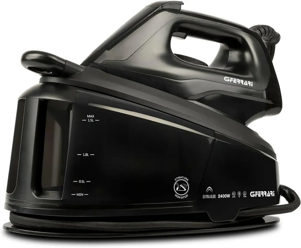 Ferro da Stiro G3 Ferrari G40025, 2400W, Capacità 1,5L, Temperatura Regolabile, Display Digitale, Piastra Ceramica, Stiratura Continua