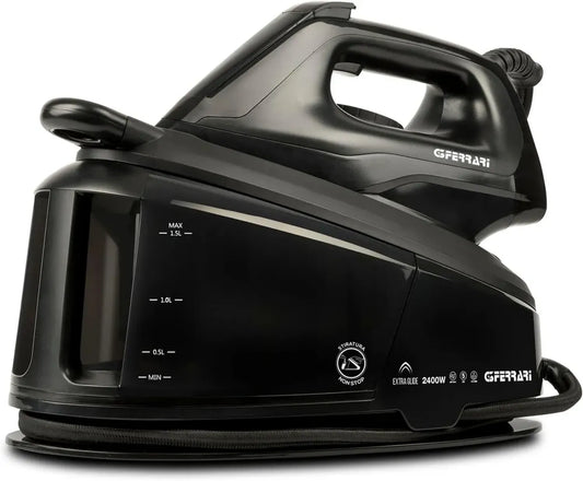 Ferro da Stiro G3 Ferrari G40025, 2400W, Capacità 1,5L, Temperatura Regolabile, Display Digitale, Piastra Ceramica, Stiratura Continua
