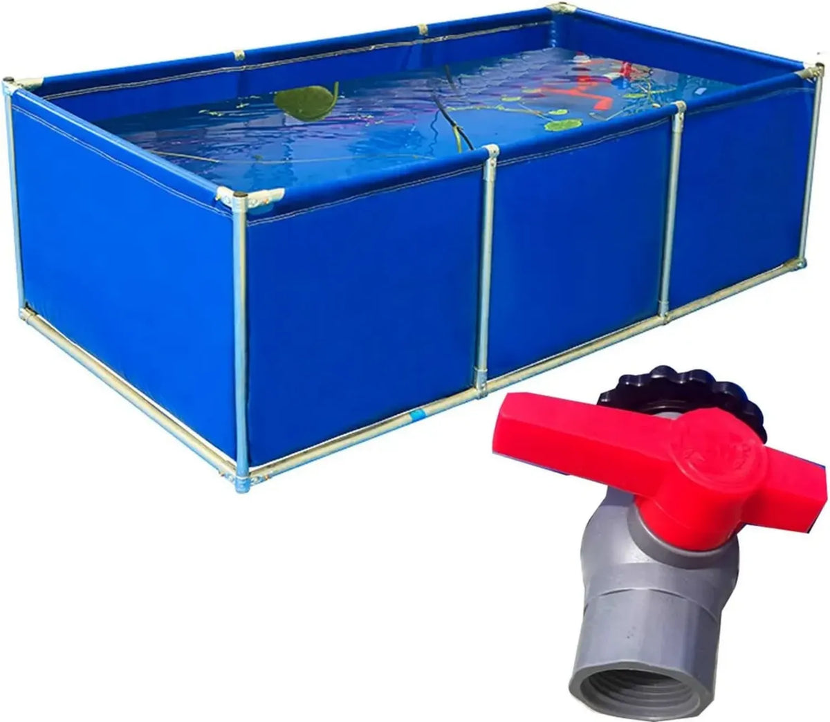 Piscina Fuori Terra in Acciaio Robusto, 600-2250 Litri, Montaggio Facile, Ideale per l'Estate, 1,5 x 1,5 x 1 m