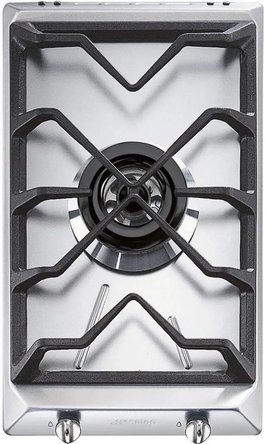SMEG Piano Cottura a Gas 5 Fuochi in Acciaio Inox