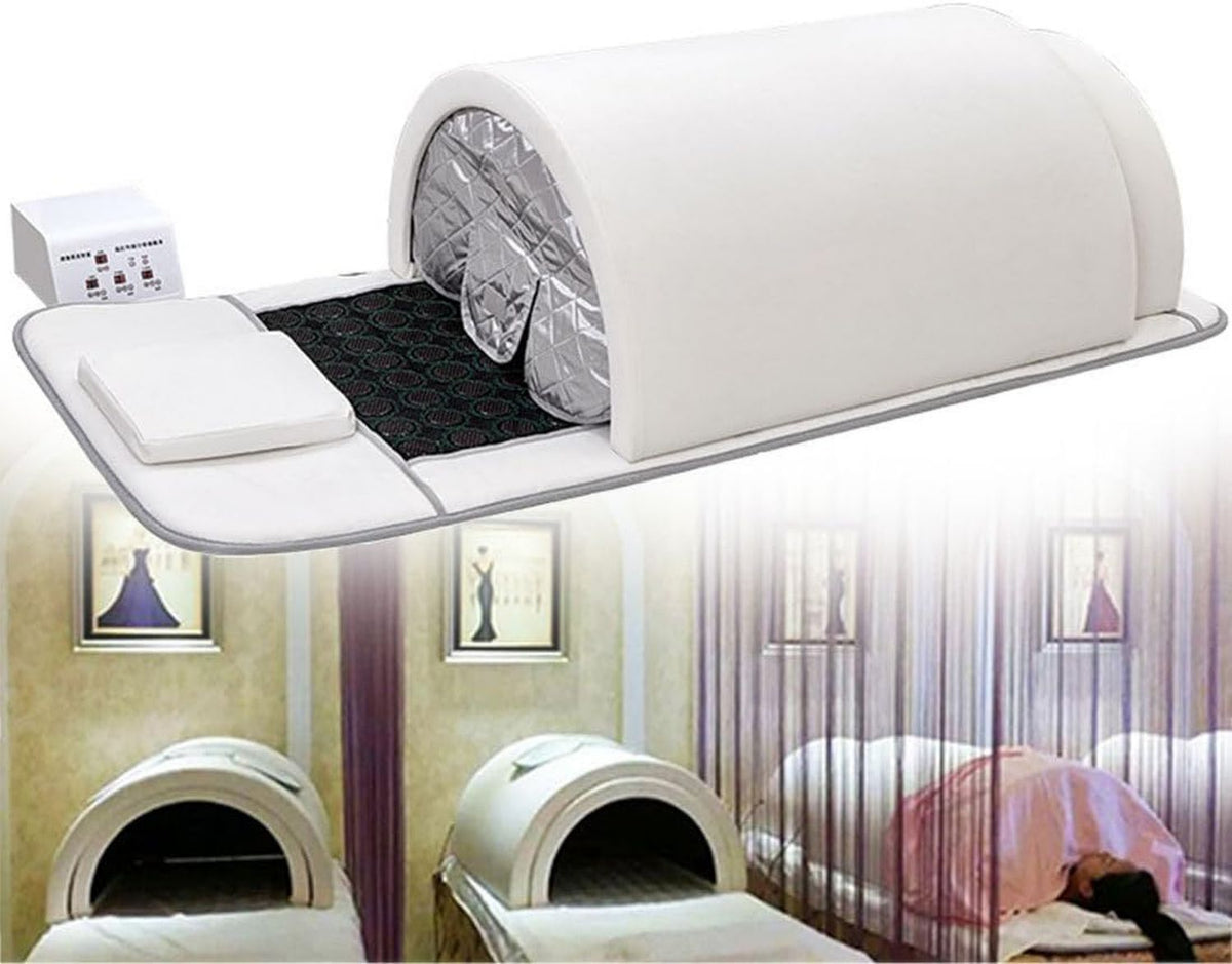 Coperta sauna a infrarossi – con telecomando, uso professionale, bianco