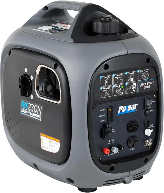 Generatore di Inverter Portatile Pulsar GX230N 2300W con Uscita USB e Funzione Parallela Silenziosa