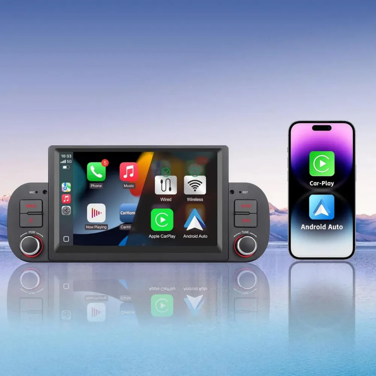 Autoradio Compatibile Fiat Panda 2013-2020 con CarPlay e Android Auto