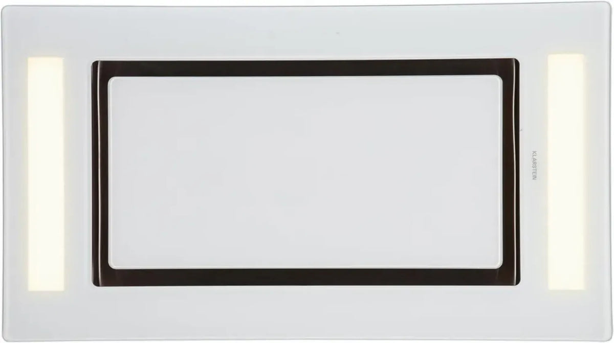 Klarstein Remy - Cappa ad Isola con Controllo Touch, 620 m³/h, Illuminazione LED, 90 cm, Bianco