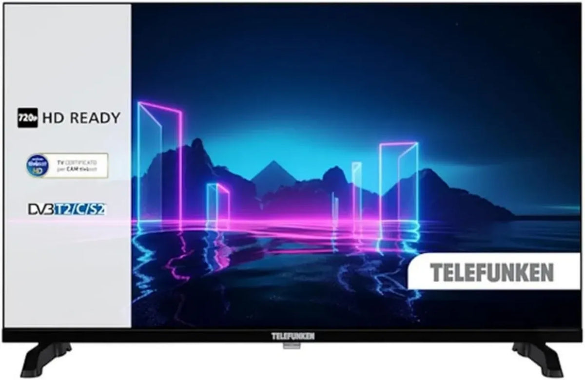 Telefunken TV 24' Full HD, DVB-T2/C/S2, Nero