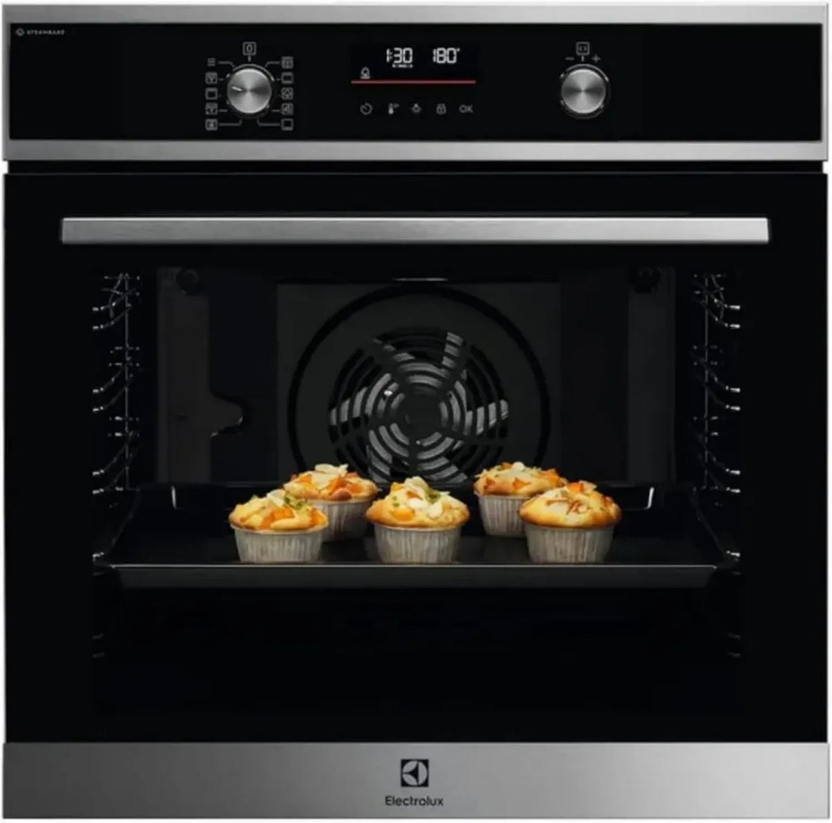 Electrolux EOD6P56X - Forno da Incasso 72L con SteamBake, Pulizia Pirolitica e SurroundCook, Classe A+