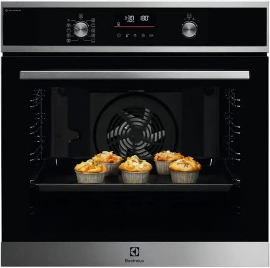 Electrolux EOD6P56X - Forno da Incasso 72L con SteamBake, Pulizia Pirolitica e SurroundCook, Classe A+