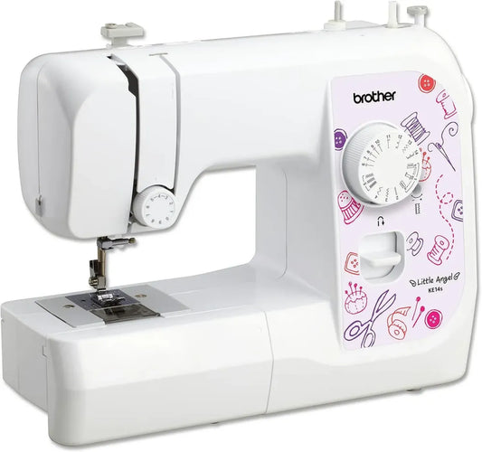 Brother Macchina da Cucire Portatile Bianco e Rosa, 40x15x31 cm