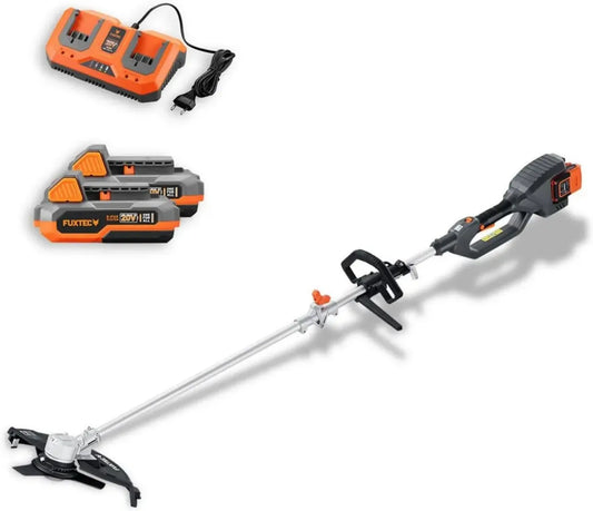 Tagliabordi a Batteria FUXTEC 2x20V con 2 Batterie e Caricatore - Lame Intercambiabili, Taglio 25,5-35cm, Leggero e Potente